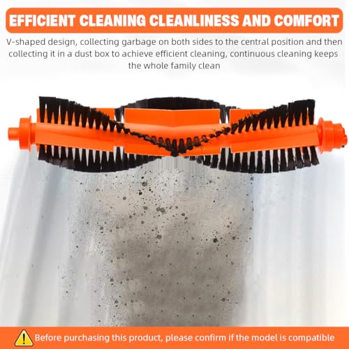Image of HASTHIP 2Pcs Replenishment Kit for Mi Robot Vacuum Cleaner Mop P, Replacement Accessories Replacement Parts Includes 1 Main Brush, 1 Narrow Cleaning Brush - Cleaning Tools