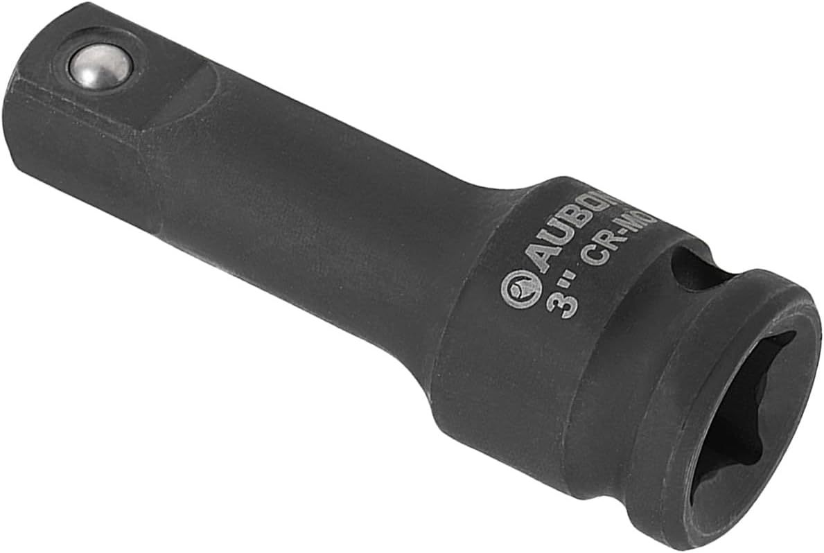 Socket Extension Bar - [1/2" Drive x 3" Length] Extended Tool for Impact Driver/Ratchet Wrench Use, CR-MO Steel
