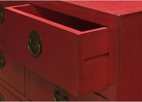 Red Elmwood Chinese Ming Cabinet