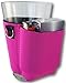 Beer Coolie for Pint Glass and Plastic Cup 3mm Collapsible Neoprene - Cigarette and lighter pouches (Pink)