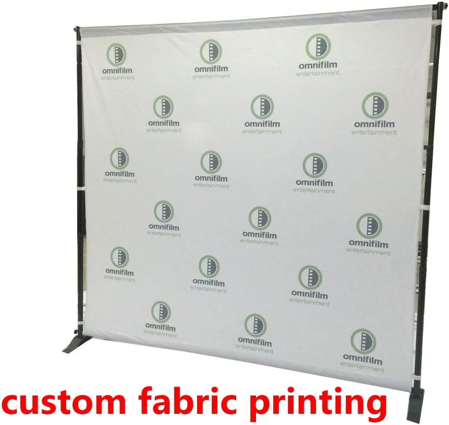 True Light Fabric Banner - 10x 6 or 8x8 ft - Trade Show Banner or Step & Repeat Logo Wall Backdrop Custom Printing Service
