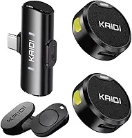 Microfone de Lapela Sem Fio Compátivel Iphone 15/16 e Android USB C Smartphone Tablet Mini Microfone Para Celular Microfone Clip-on Para Gravação Vídeo Podcast YouTube Live Streaming Premium