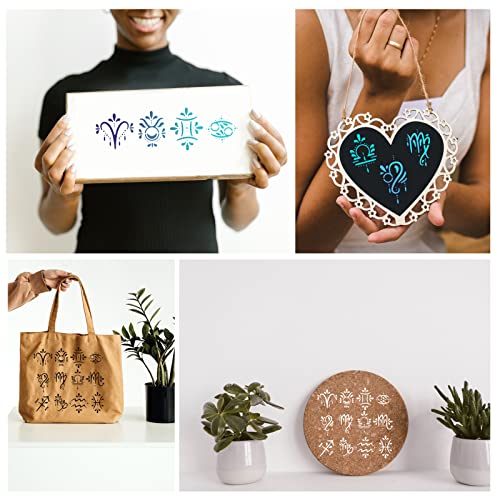 BENECREAT Zodiac Signs Themed Metal Stencil - Image 4