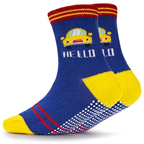 Evercute Toddler Girls Grip Socks 12 Pack Boys Non Slip Socks for Kids Anti Skid3