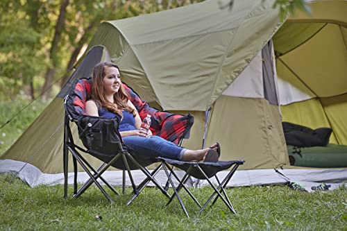 Guide Gear Camping Chair Foot Stool, Folding, Collapsible, Portable Footrest, Black #TOP5