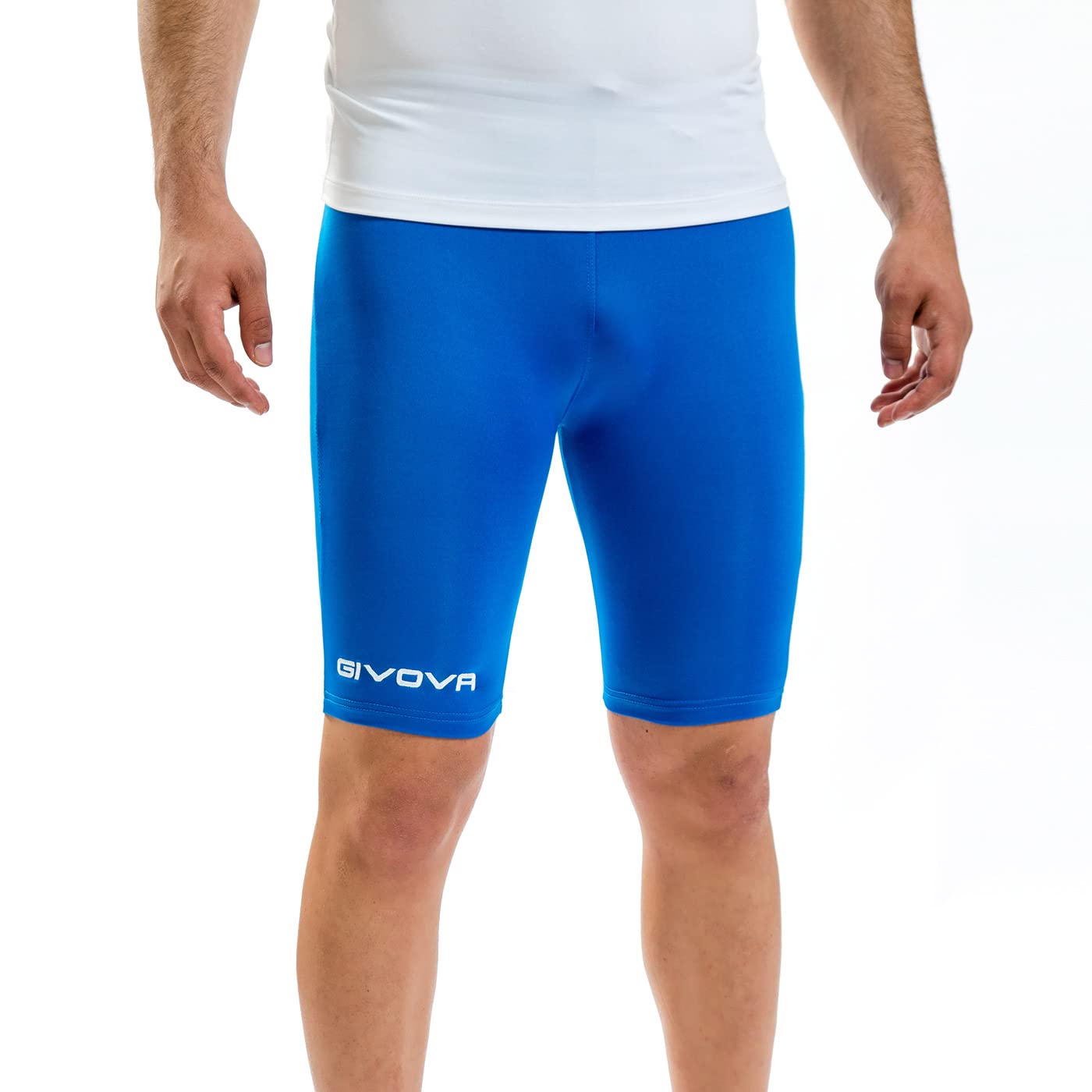 Givova Skin Shorts Men's Running Tights, Men's, Skin, Royal Blue, S