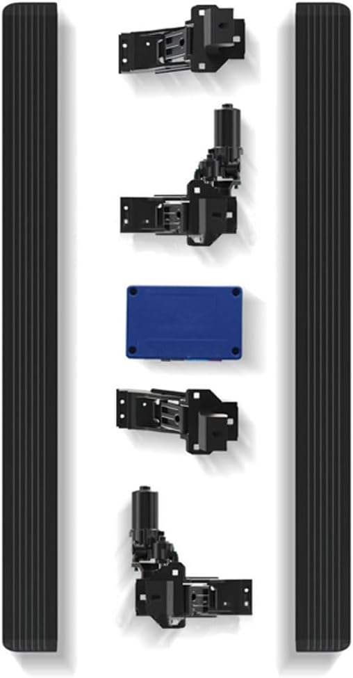 Fits 2025 Lincoln Aviator Deployable Power Electric Running Boards, Aluminum Retractable Side Step Nerf Bars, Black