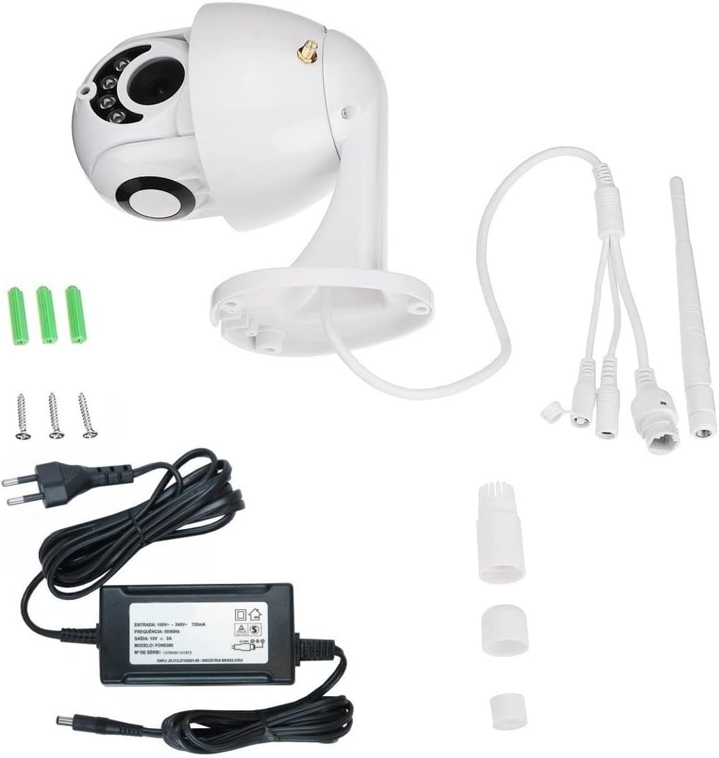 generico 2 PEZZI Telecamera PTZ WiFi Esterno Camera Wireless Smart con Speed Zoom per Sicurezza Esterna, Visione Notturna, Rilevamento del movimento