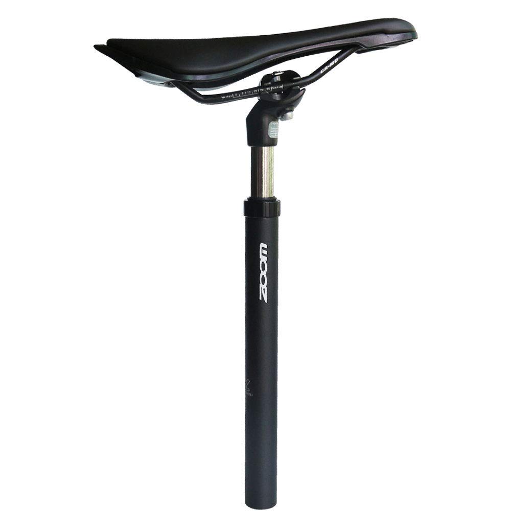 Tige De Selle Suspendue ZOOM 31,6mm Débattement 50mm Rouge 400mm Pour VTT