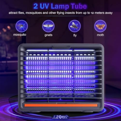 Image of Electric Mosquito Killer, Fly Insect Killer Machine, Insect Bug Zapper,Fly Catcher and Trap Killer LED Lamp for Restaurants,Home,Office,Bedroom (Grey-6)
