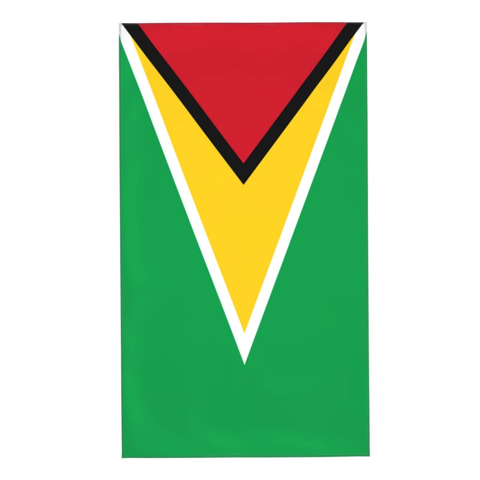 Aooedm Flag Of Guyana Towel 27.5X16 Inches Absorbent Hand Towel Superfine Fiber Bathroom Washcloth