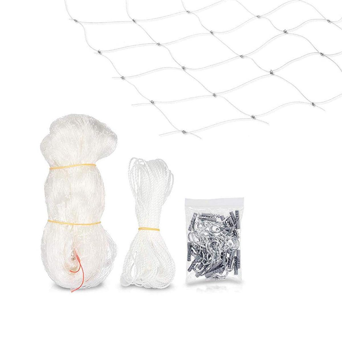 Sarini Protezioni Reti per Gatti 6 X 3 M Protezioni in Filo di Nylon di plastica Reti anticaduta di Sicurezza per Gatti?; Animali Domestici per Proteggere Le finestre del Balcone
