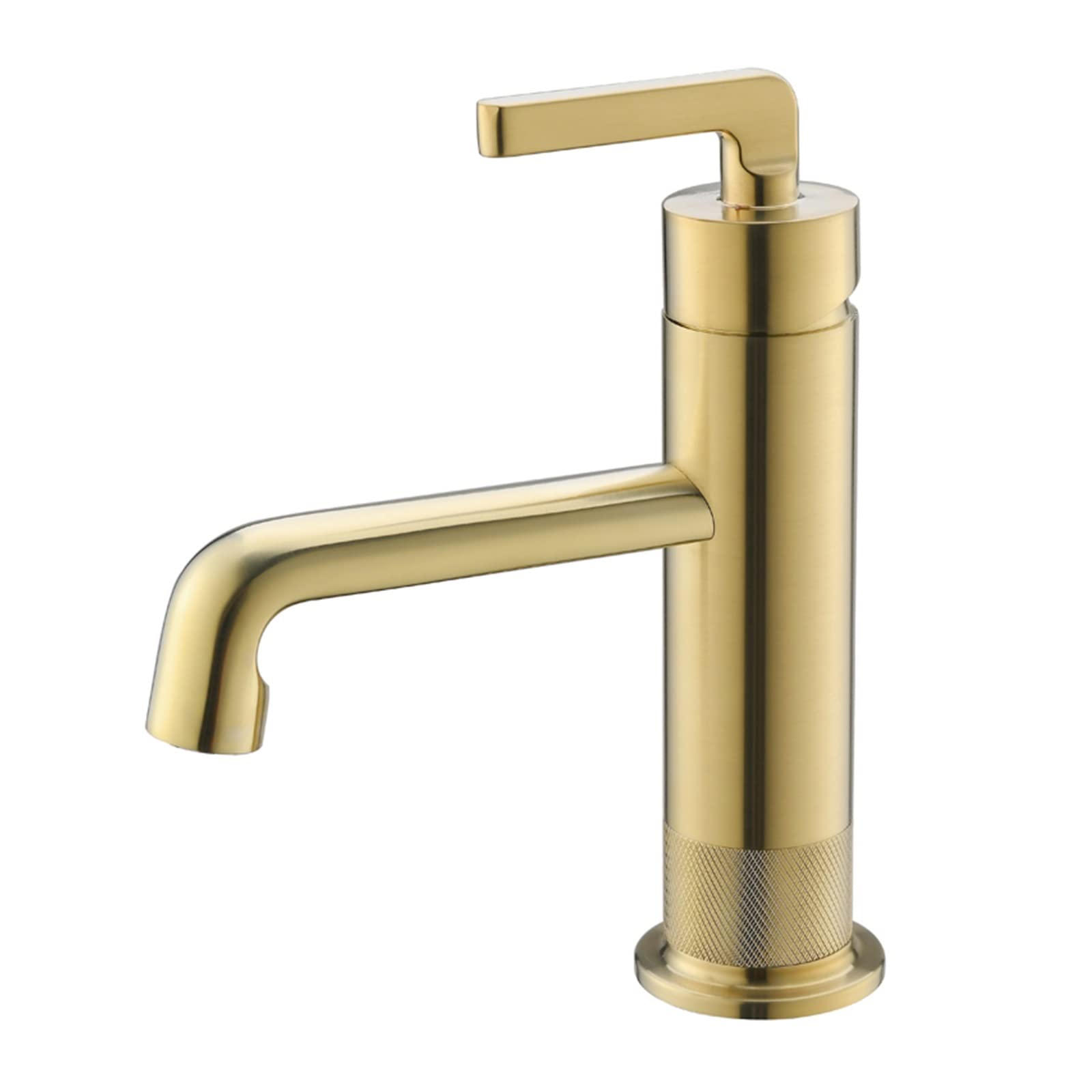 Grifo mezclador dorado cepillado para transformar su baño en un spa exclusivo