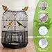 guduling 2-Pack Bird Cage Net,Adjustable Bird Cage Netting Seed Catcher,Birds Cages Seeds Catchers for Round & Square Large Cages, Fits Parakeets, Cockatiels & More