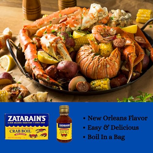 Zatarain\'s Crawfish Shrimp Crab Boil Seasoning Bundle with (1) Crawfish Shrimp Crab Boil in Bag (1) Zatarain\'s Concentrated Shrimp and Crab Boil Liquid and (1) Adjustable Measuring Spoon - Thumbnail 2