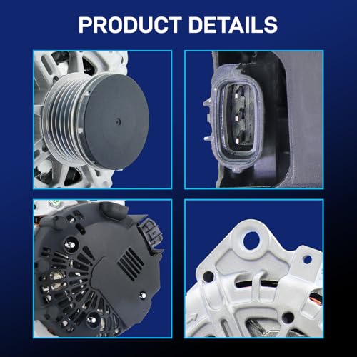 Image of Nissan Alternator Replacement New for 2007-2012 Altima 3-Pin Sentra L4 2.5L, 07 08 09 10 11 12, 2011-2013 Rogue, 2013 Altima Coupe S, 11258N 400-40102 AVA0074 TG12C032