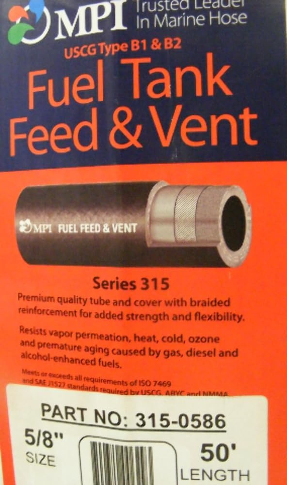 Sierra 116-315-0586 Shields Hose Silverado 2000 Outboard Fuel Hose - 5/8" x 50'