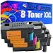 Produktbild Tito-Express PlatinumSerie Set 8 Toner-Patronen XXL kompatibel mit Epson Aculaser C1700 C1700 C1750N C1750W CX17 CX17NF CX17WF