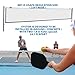 In-Ground Pickleball Net System – Heavy-Duty Fixed Net with Hand Crank Tension, Pulley Alignment, All Hardware Included | Meets USAPA Regulation Height (36” Ends / 34” Center) | Professional Grade