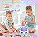 Toddler Play Purse for Little Girls, 30PCS Kids Purse with Pretend Play Princess Toys Includes Crossbody Bag, Phone, Wallet, Cat Sunglasses, Hair Clip, Kids Toy Birthday Gift Toy for Girls 3 4 5 6+
