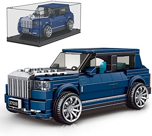Mould King Rolls-Royce Cullinan Car Toy Building Sets with Acrylic Display Case, Collectible Model Car Toys Building Blocks 27029, Cool Simulation Cockpit Speed Racing Cars for Kids 8+(474 Pieces)