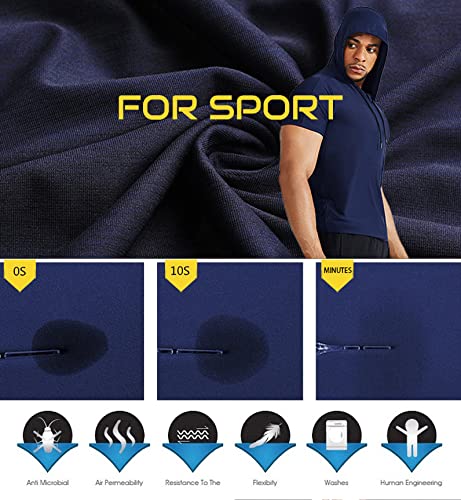 Custom Men's UPF 50+ Long Sleeve Rash Guard Workout Shirts with Hoodie4