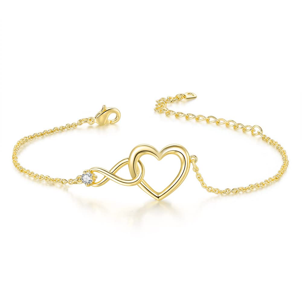 Bracelets Bangles for Women Crystal Rose Gold Style Friendship Bracelets Gift for Jewelry