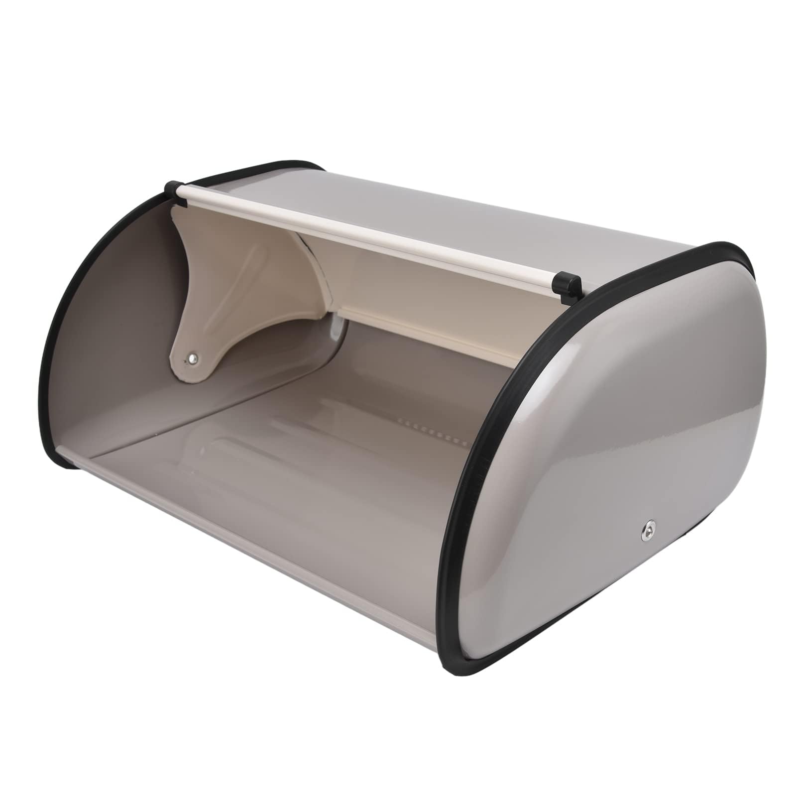 Ejoyous Panera con Tapa Enrollable, Contenedor de Almacenamiento para Pan y Productos Horneados, Organizador de Cocina para Bollos