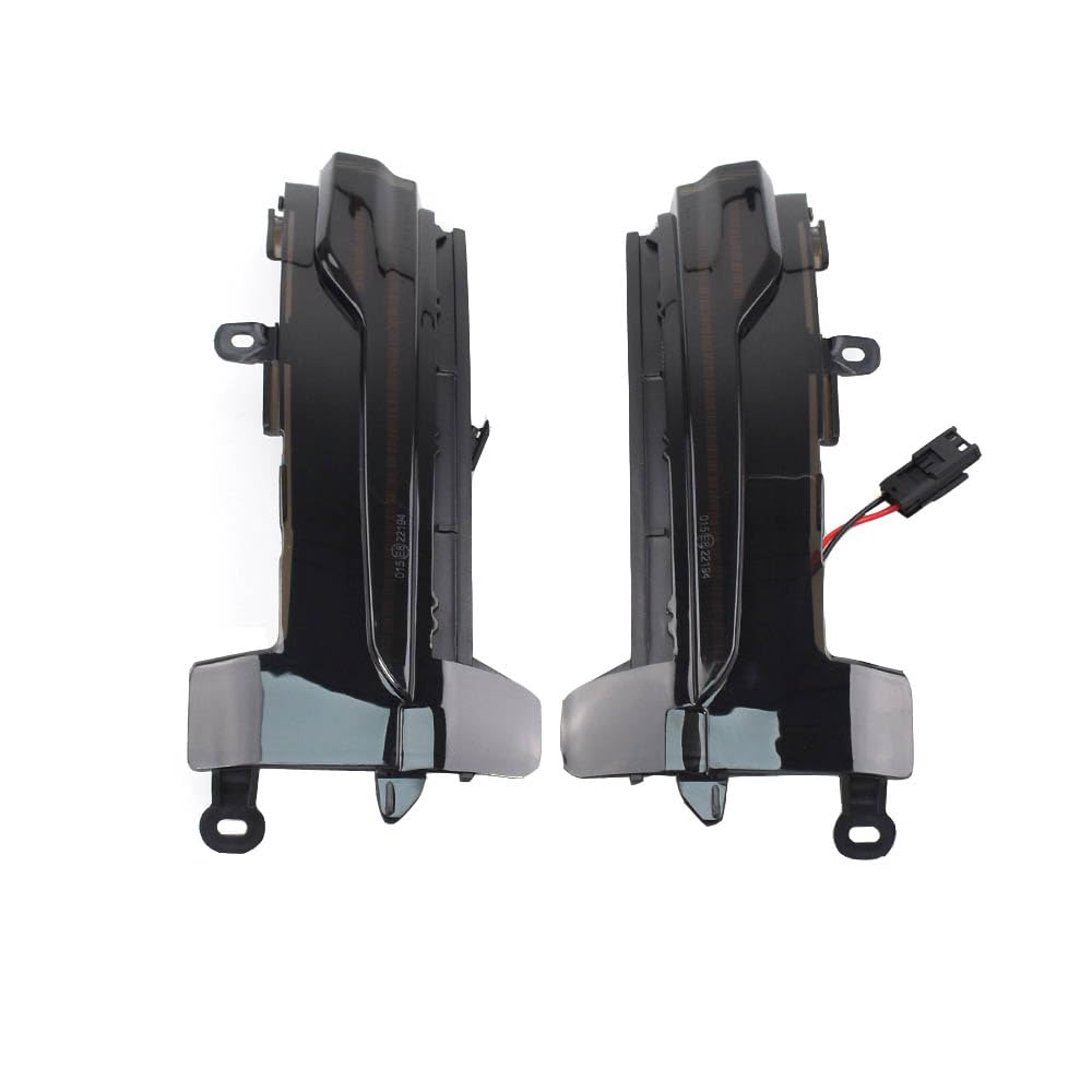 Malcayang Turn Signal Light Rearview Mirror Smoked Black Turn Signal Dynamic Running LED Indicator Assembly Replacement for Volvo XC60 2014 2015 2016 2017