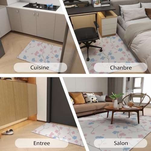 Tapis de sol univers planète antidérapant lavable résistant - 8