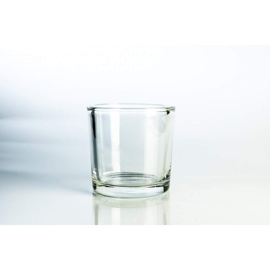 INNA-Glas Big lantern for block candle JOHN in glass, clear, 4.72"/12cm, Ø 4.72"/12cm - cylinder candle holder