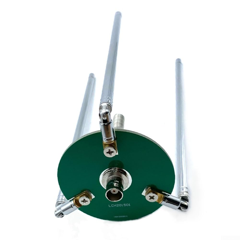 Antenna ricetrasmettitore FM, antenna telescopica per piano di terra, amplificazione radio BNC Q9 HAM per uso ricetrasmettitore di frequenza 65 375MHz