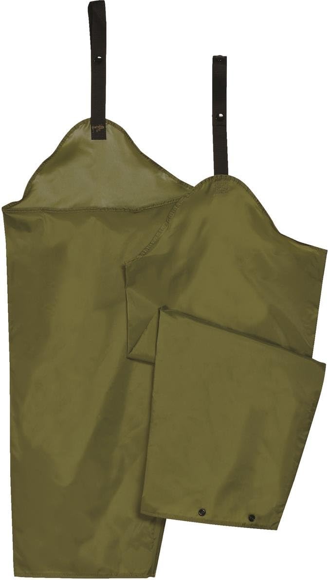 Gempler's Adjustable Waterproof Lower Body Protective Spraying Safety Chaps, Olive Green, Lightweight, Chemical Resistant, One Size Fits All – Protects from Class III and IV pesticides.
