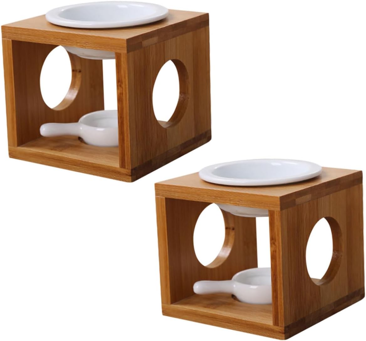 2sets Unique Incense Holder Frame Candle Warmer Battery Operated Candle Fragrance Lamp for Home Decor