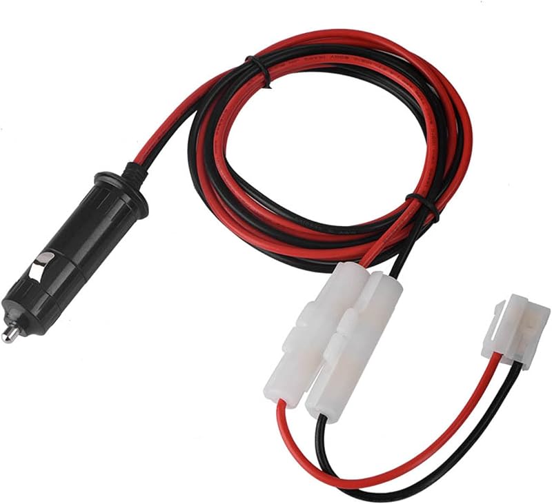 Cabo de alimentação automotivo com plugue macho T-Shape Zerone 12–14 V 20 A para rádios Yaesu – 1,5 m
