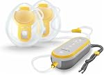 Medela Freestyle Flex Breast Pump with Bonus 100 Breast Milk Storage Bags, Closed System Quiet Handheld Portable Double Electric Breastpump, Mobile Connected Smart Pump with Touch Screen LED Display