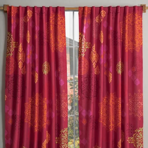 Maison d' Hermine Curtains for Living Room 100% Cotton 50"x108" (Pack of 2)