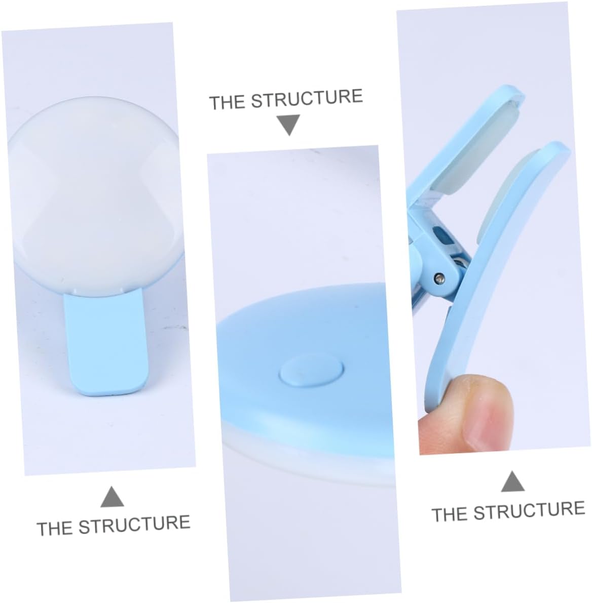 Battery Led Lights Mobile Phone Clip Fill Light Adjustable Modes for Makeup