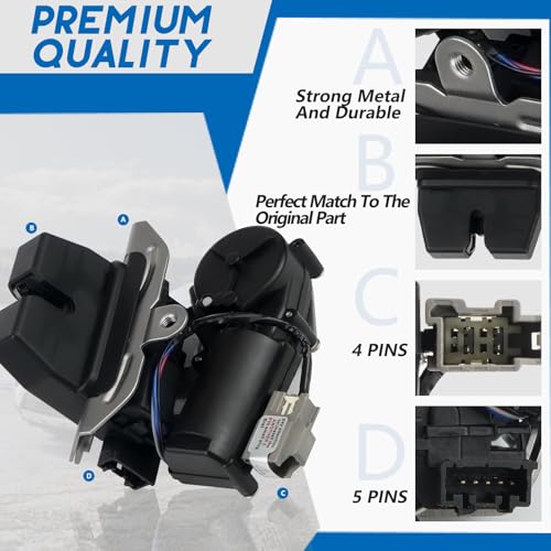 Image of BHB Liftgate Hatch Lock Latch Actuator Compatible with Ford Escape 2017-2019 Liftgate Lock Actuator Trunk Latch Replaces: GJ5Z-7443150 GJ5Z-7443150-B.