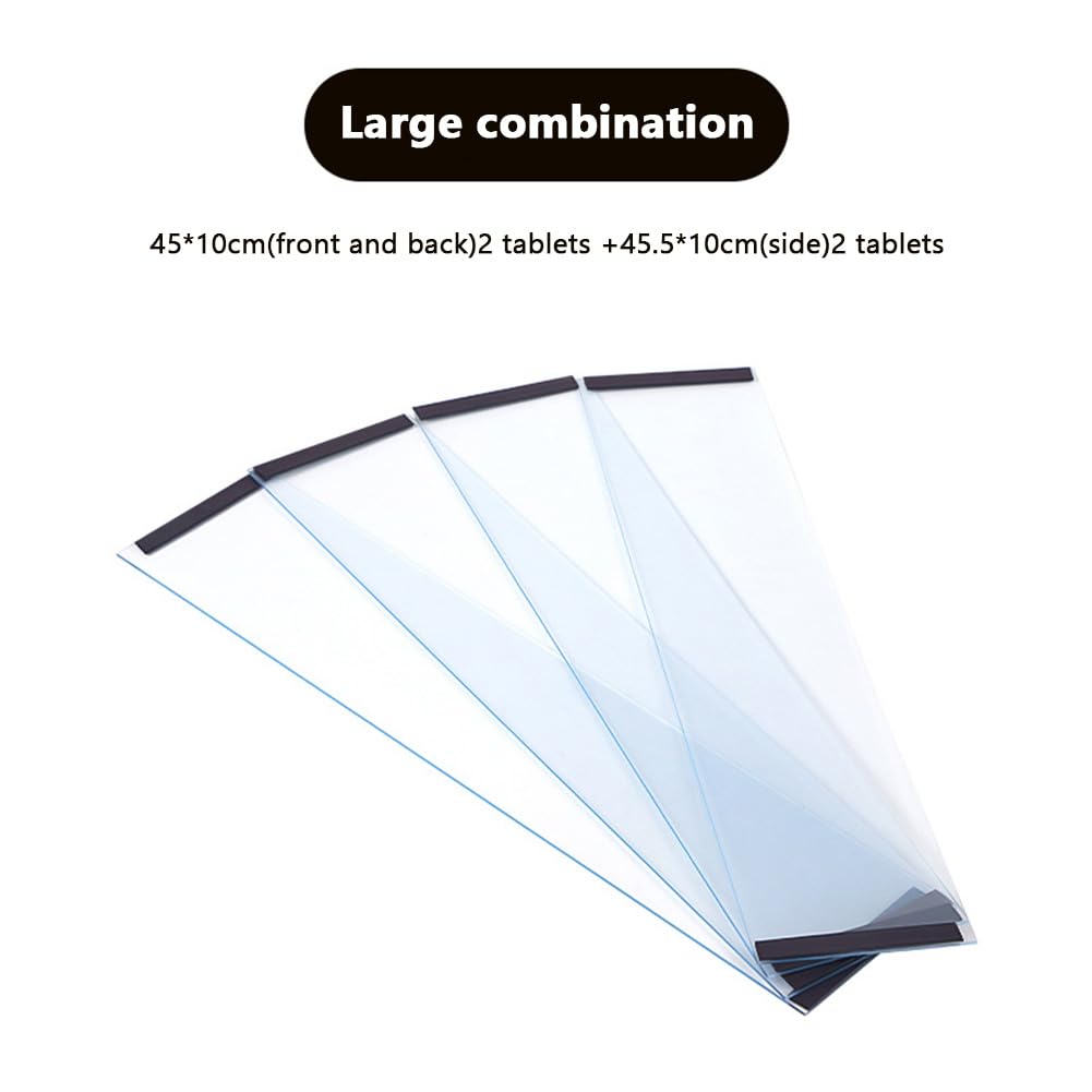 condinggen 4Pcs Transparent PVC Bird Cage Baffle,Bird Cage Seed Catcher,Parakeet Cage Accessories, Birdcage Cover Seed Guard for Parrot Parakeet Macaw Cages XL - Image 2