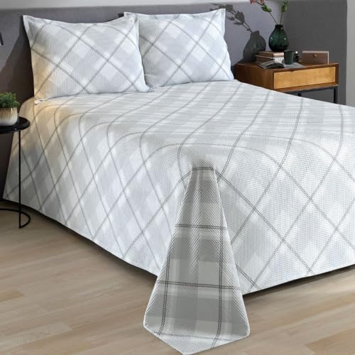 Colcha Piquet Casal Dohler Favo Estampada AM 1558 Algodão Clássic...