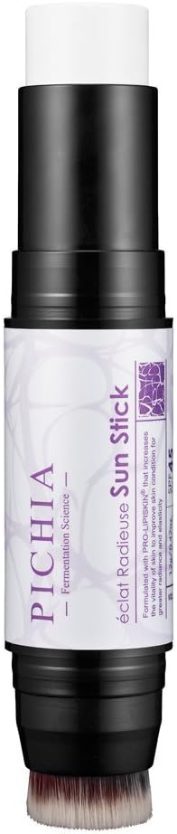 PICHIA Anti-aging Eclat Radieuse Sun Stick & Highlighter w/Pitera SPF45++ .42oz.