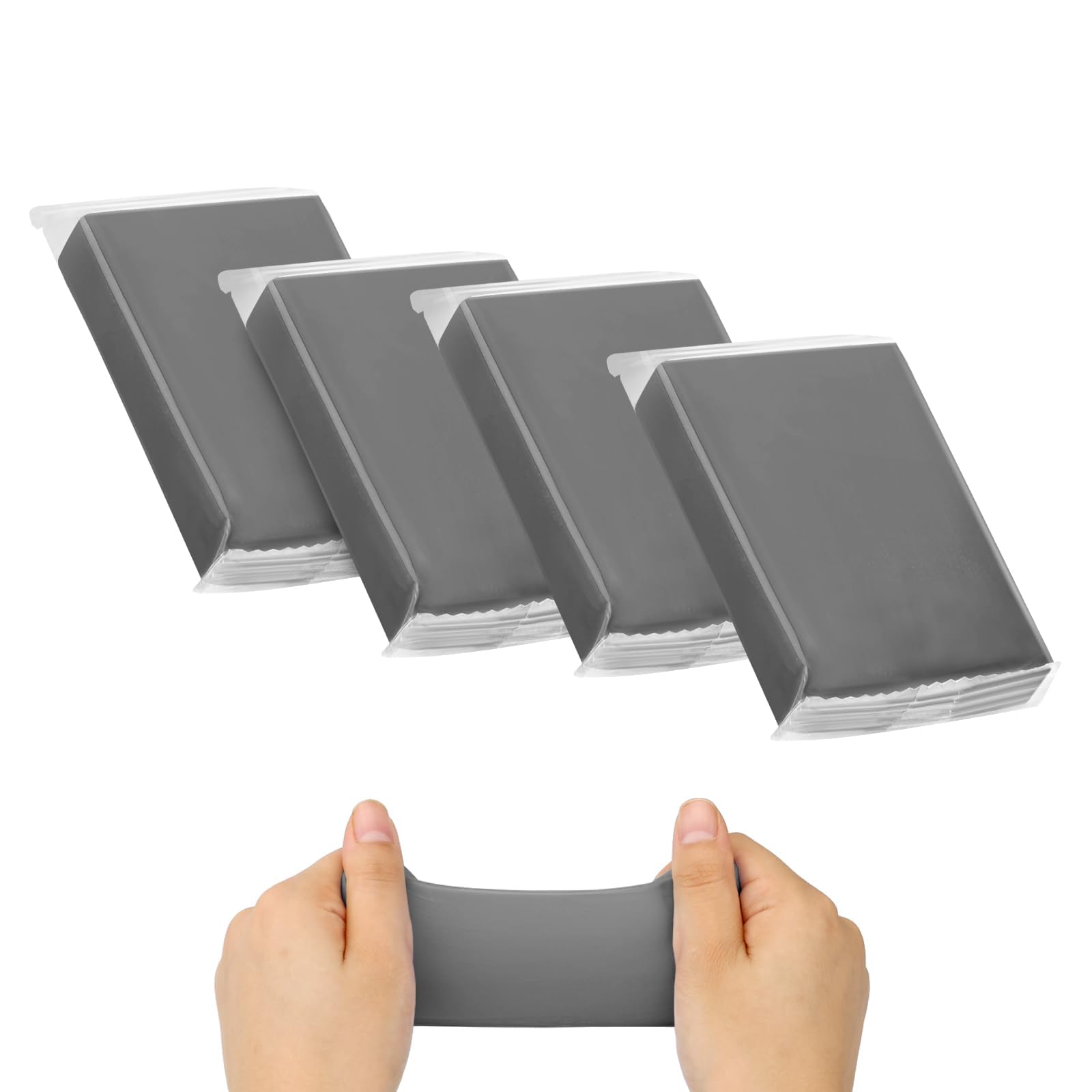 Car Clay Bar, Premium Grade No Scratch Magic Clay Bar, Detailing Cleaner Kit Glass Deatil Cleaning, with Washing and Adsorption Capacity, for Auto SUV,RV,Truck (4 Pack 400g)