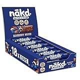 Nakd Blueberry Muffin Natural Fruit & Nut Bars - Vegan - Healthy Snack - Gluten Free - 35g x 18 bars