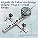 ALLmeter Digital Table Saw Gauge with Dial Indicator 0-1 Inch Range,CNC Machined Aluminum Bar for Fence Alignment on Table Saws Bandsaws (Fits 3/4