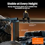 ErGear Height Adjustable Electric Standing Desk, 55 x 28 Inches Sit Stand up Desk, Memory Computer Home Office Desk, Black - Image 4