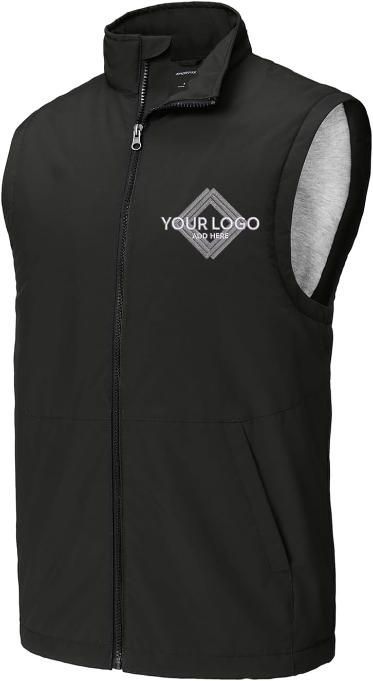 INK STITCH Men Jst57 Custom Embroidery Add Logo Texts Insulated Waterproof Vests - Image 3