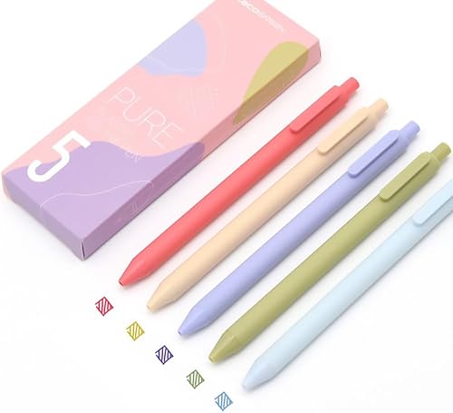 Miniatura 10 de Erofa KACO - Bolígrafos de tinta de gel retráctiles pura, varios colores, juego de bolígrafos de gel de punta fina de 0.020 in para pintura