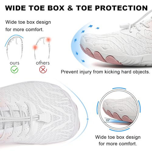 Image of Hike Barefoot Shoes for Women Men Non-Slip Breathable Walking Shoes Wide Toe Box Comfortable Athletic Footwear