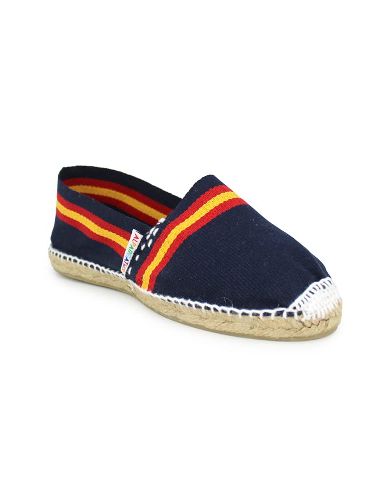 Espadrilles classiques unisexe avec drapeau de l'Espagne (fabrication artisanale en Espagne)
